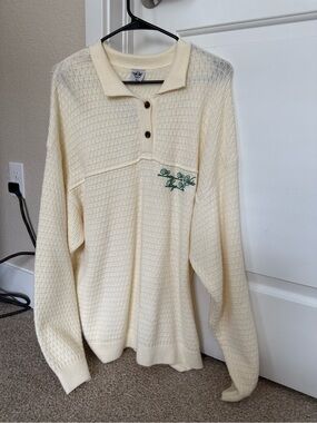 Boys Lie Waffle Knit Polo Sweater